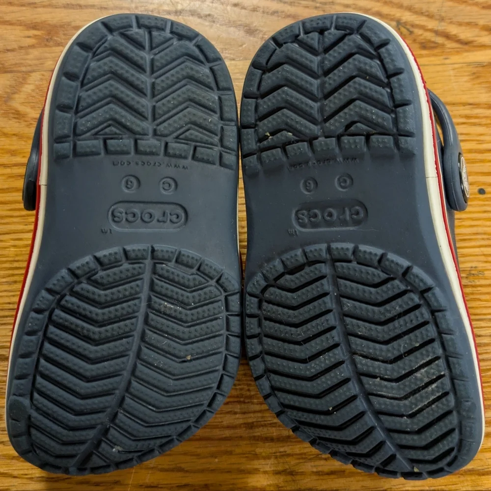 Crocs Bayaband Blue Clogs Childs Size 6